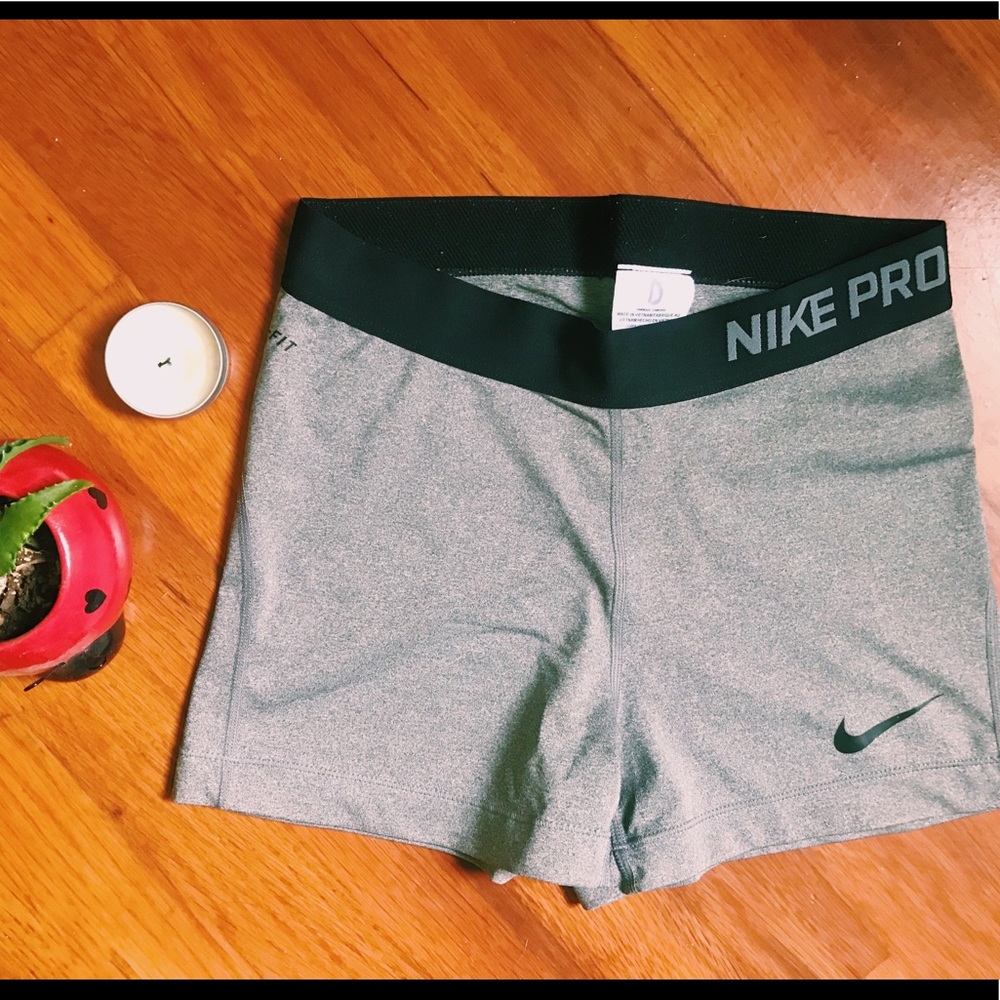 nike pro grey spandex